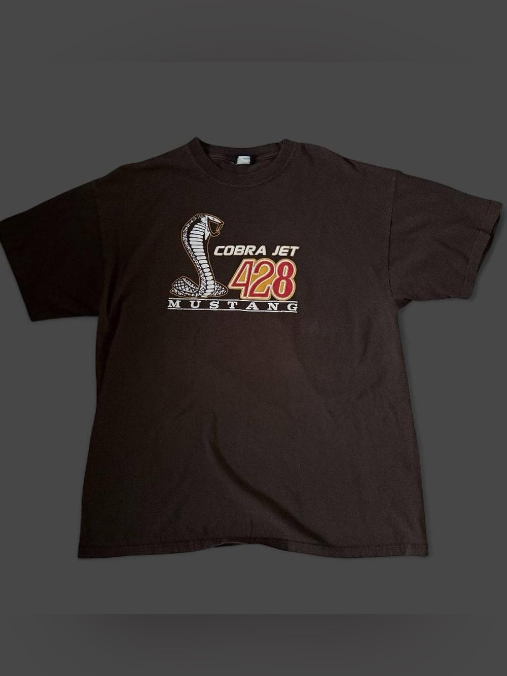 Brown Ford 428 Mustang t-shirt size XL #fordmustang #americana